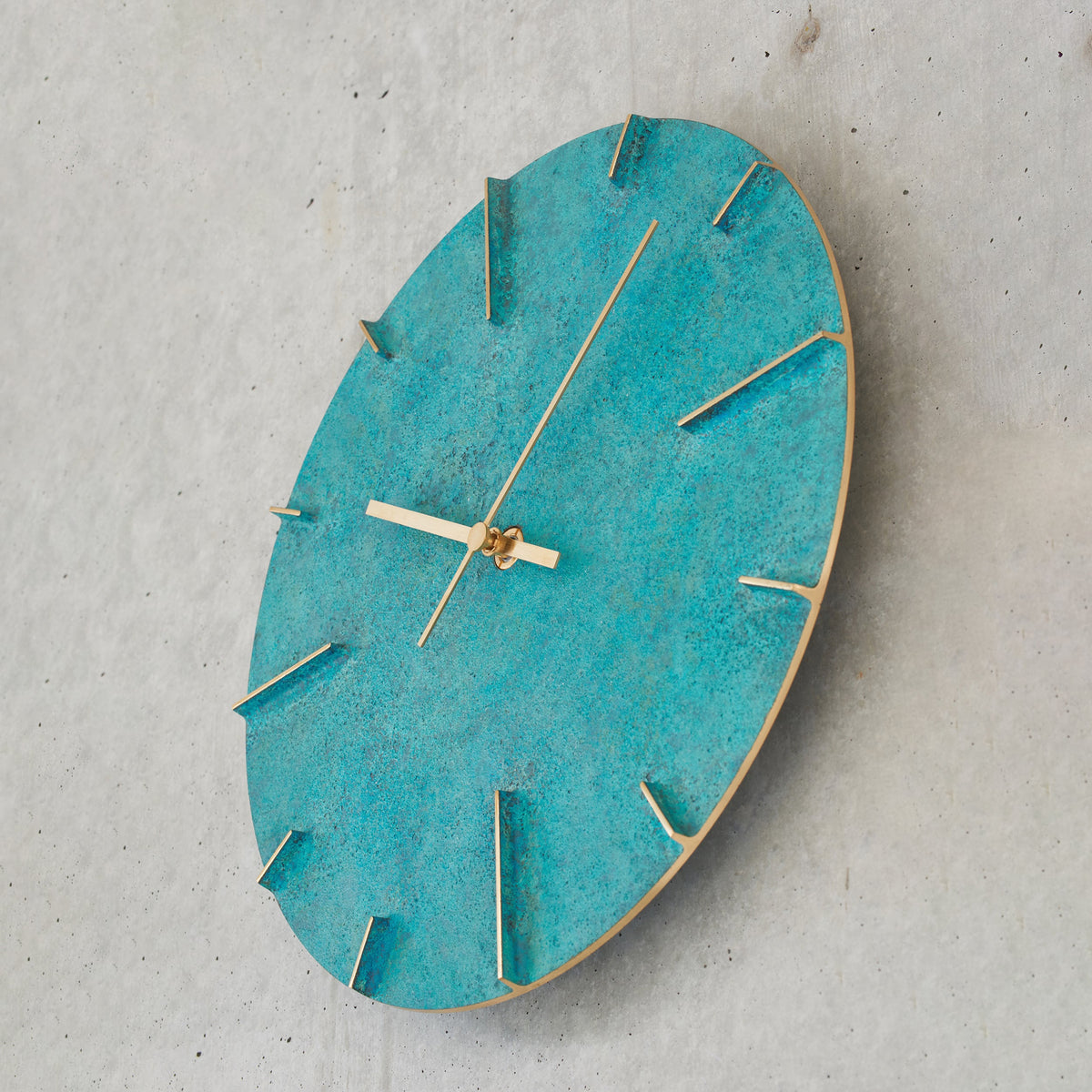 Lemnos Quaint Cast Brass Clock