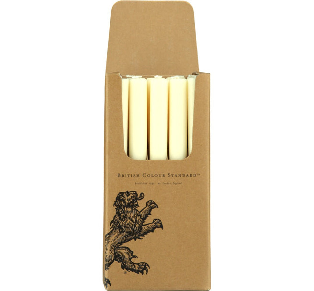 S/25 Pearl White Dinner Candles