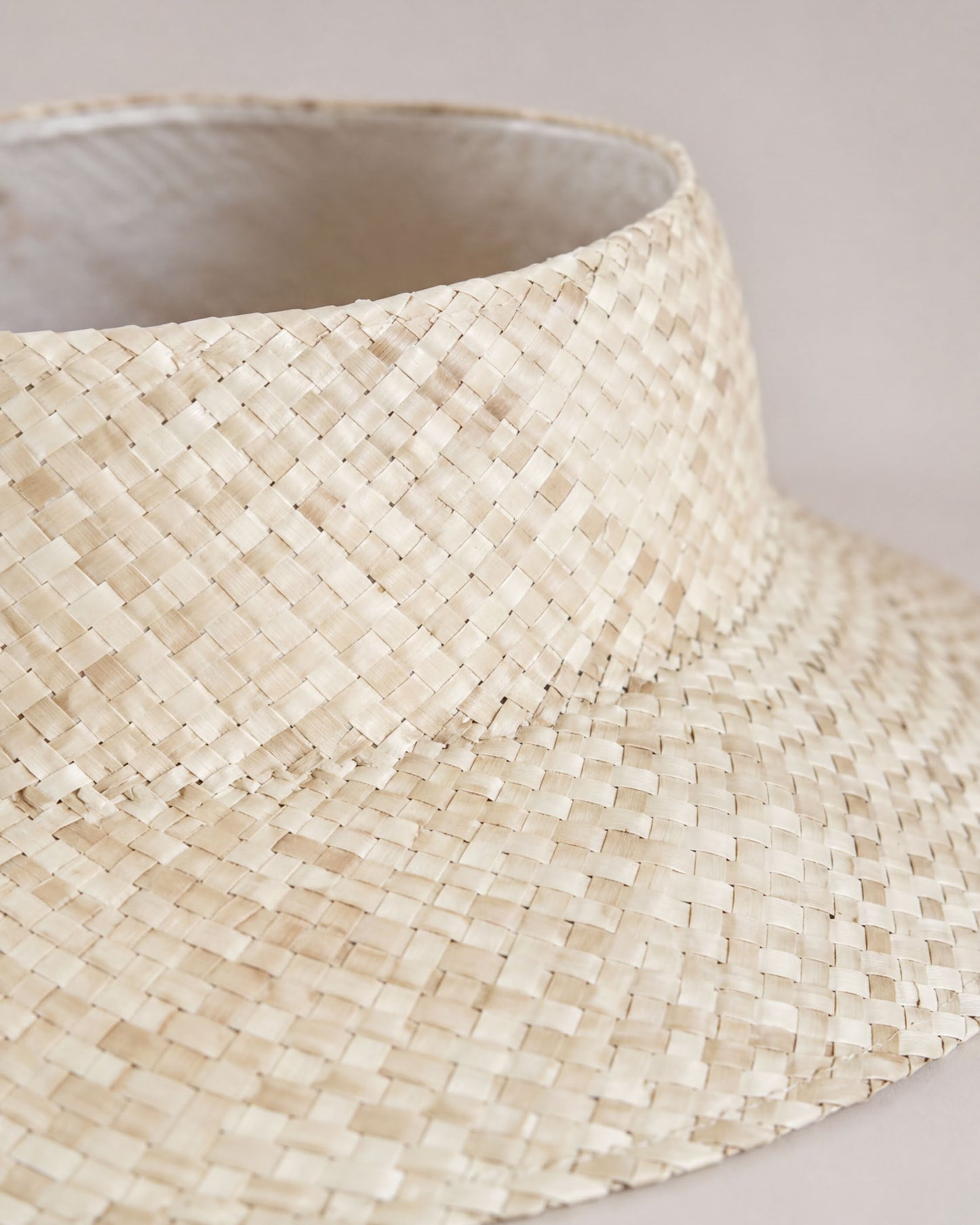 Crownless Woven Bucket Hat