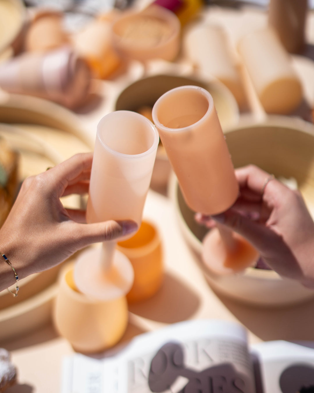 Wheat + Oat | Seff | Silicone Unbreakable Champagne Flutes