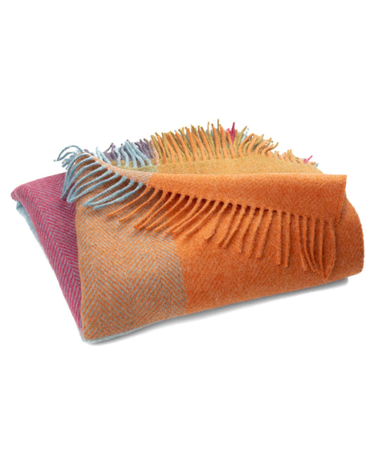 Southampton Home Merino Wool Throw – Block Kaleidoscope | UK Made - Osadia Concept Store