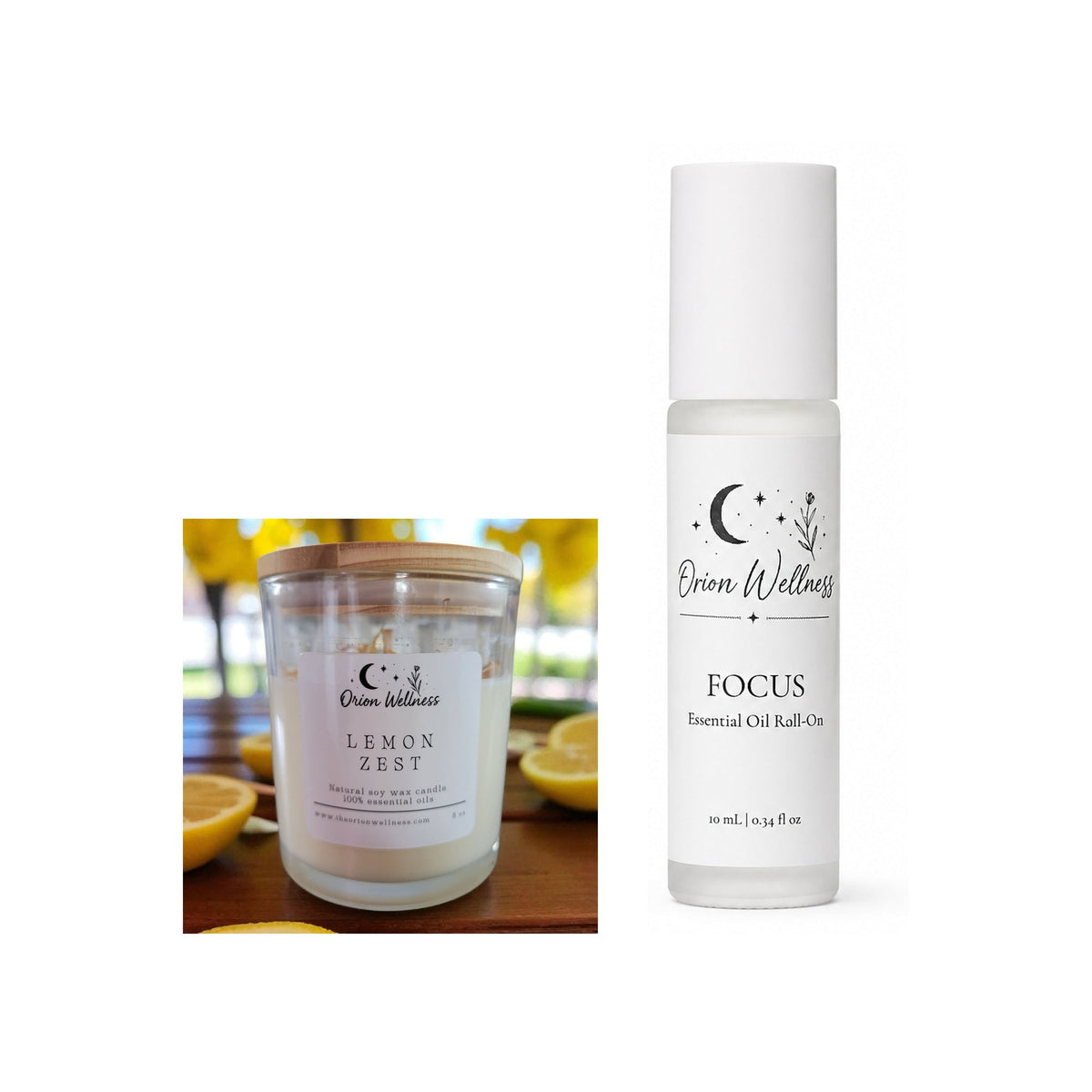 Morning Candle + Roll-On Duo