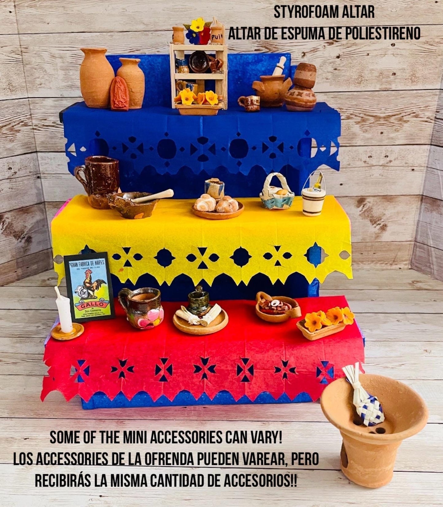 Altar de Ofrenda para Dia De Los Muertos Styrofoam Day of the Dead Offering Altar