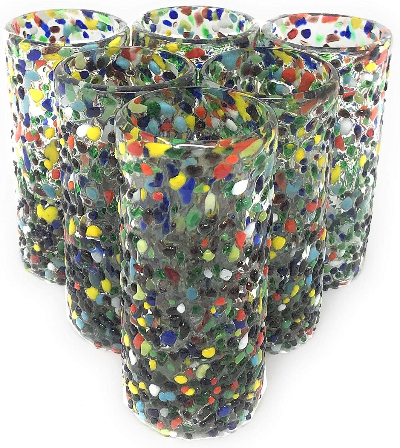Confetti Rock Tequila Shot Glasses - Set of 6