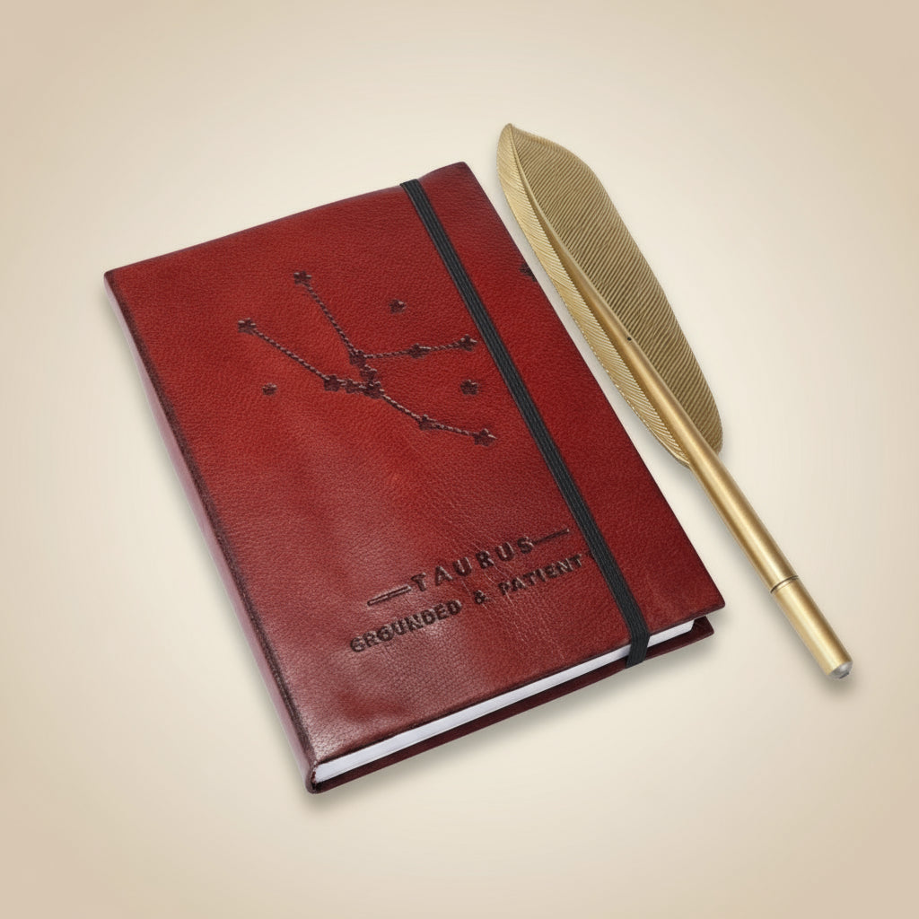 Astrology Zodiac Handmade Leather Journal