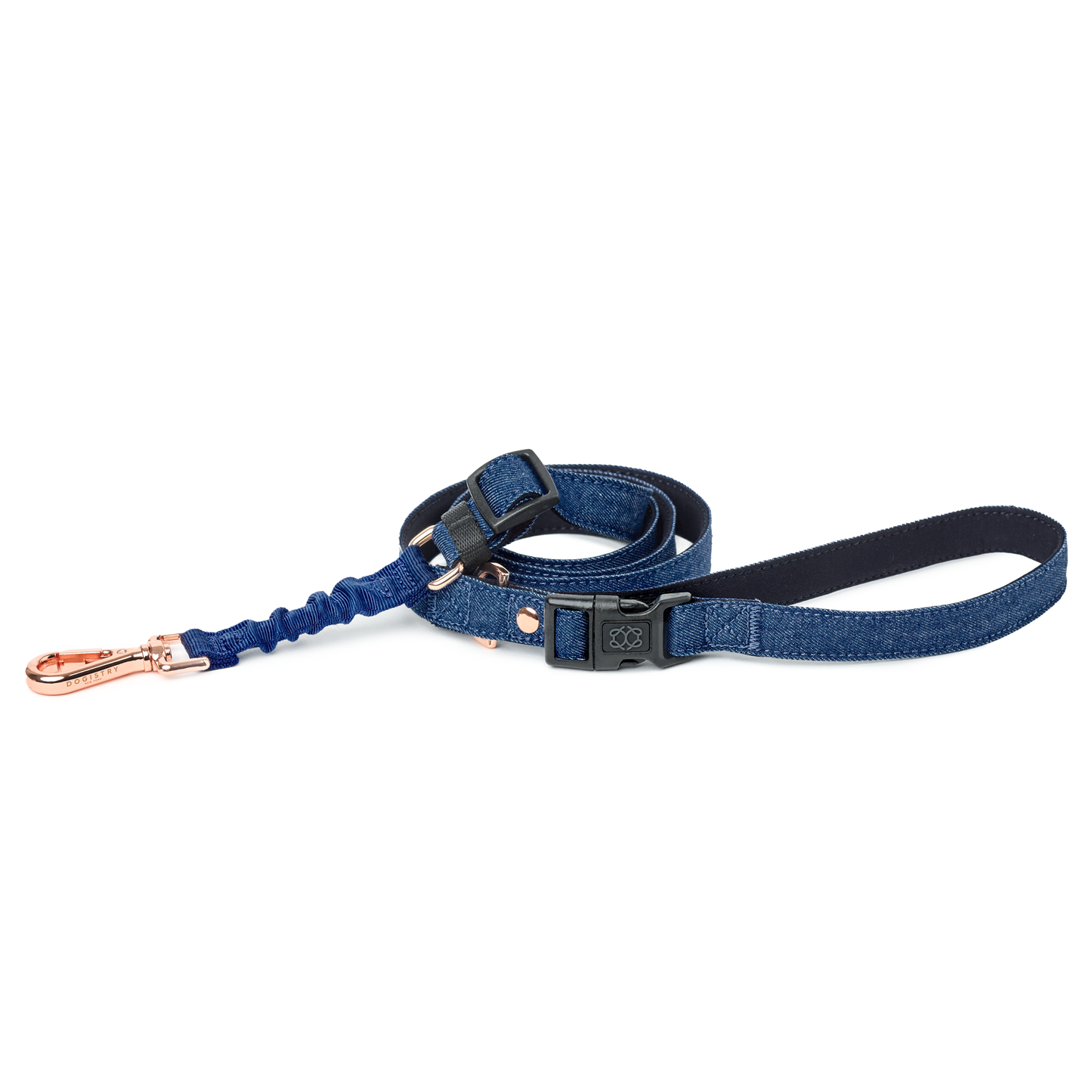 NoMad Adjustable Dog Walking Set - Denim