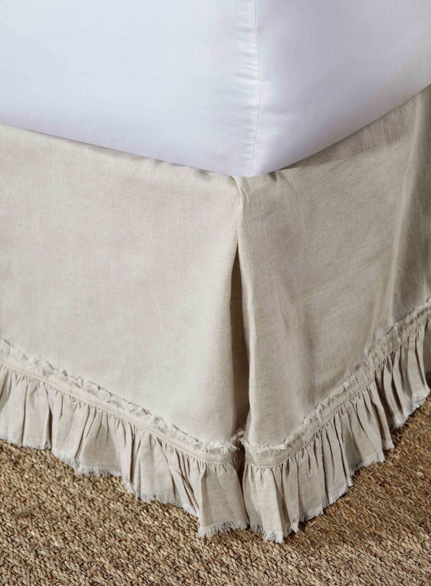 Ruffle European Linen Bed Skirt