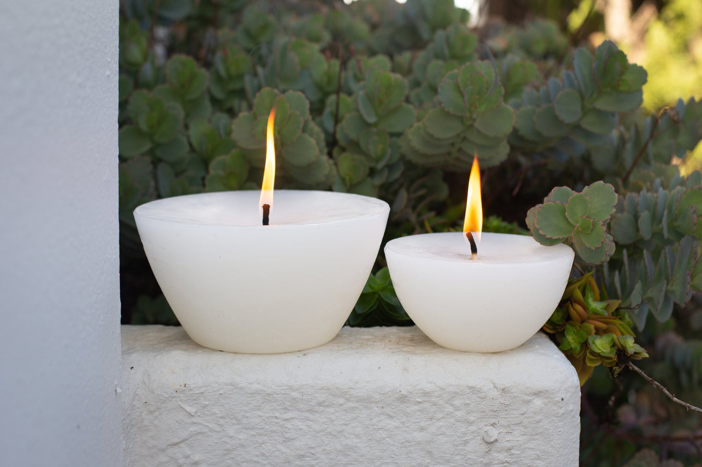 Luma Afrika Outdoor Candle Bowl & Insect Repelliant - White / Medium