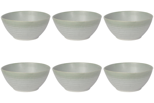 Set of 6 Aquarius Sage Bowl 5.5 inch