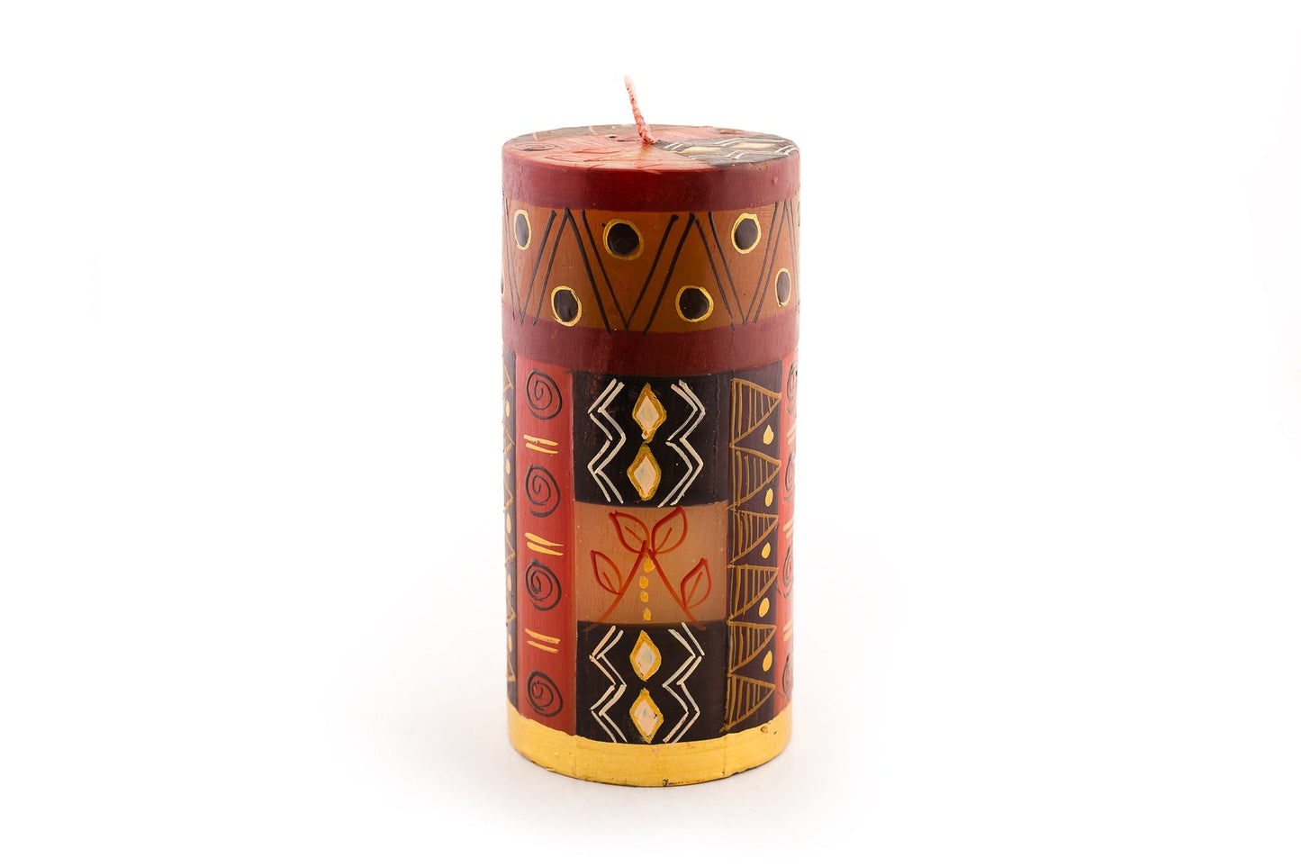 Safari Gold Painted Candles