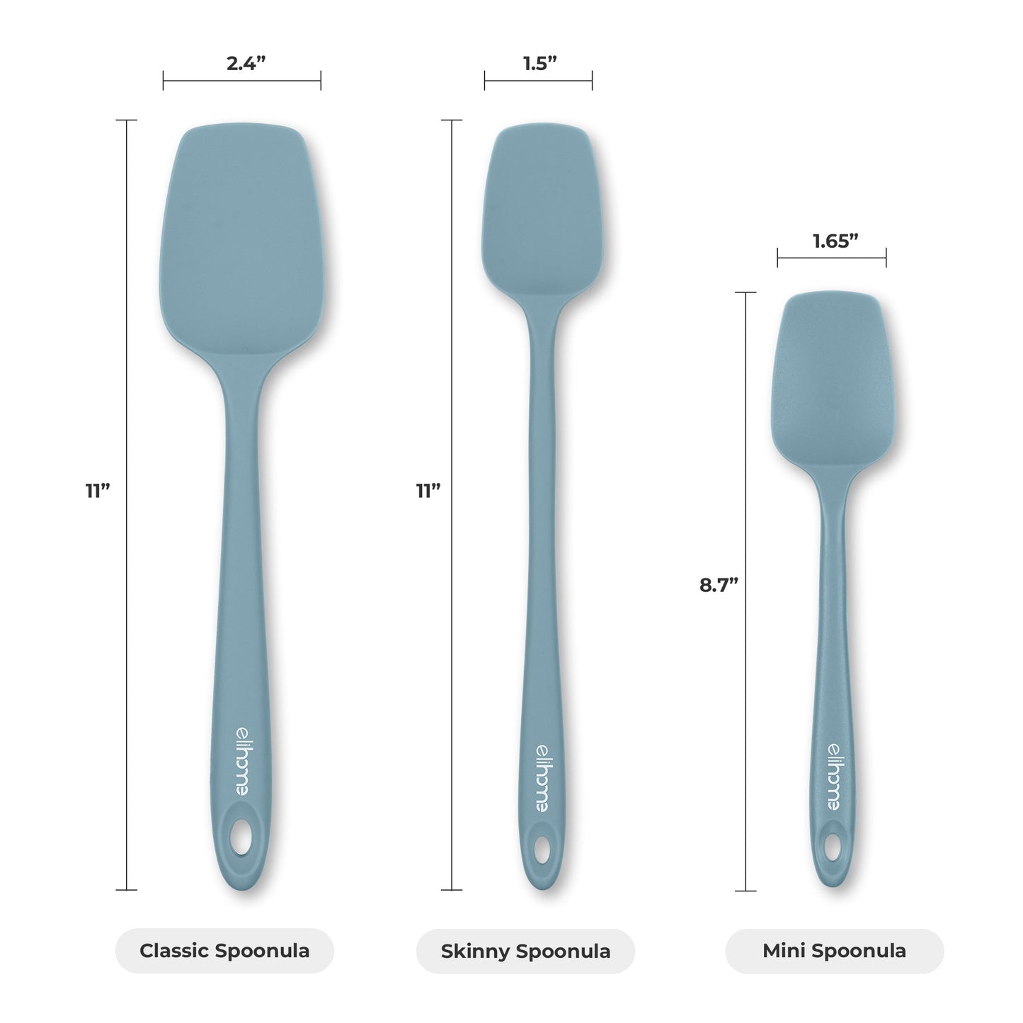 6 Piece Silicone Spatula Set