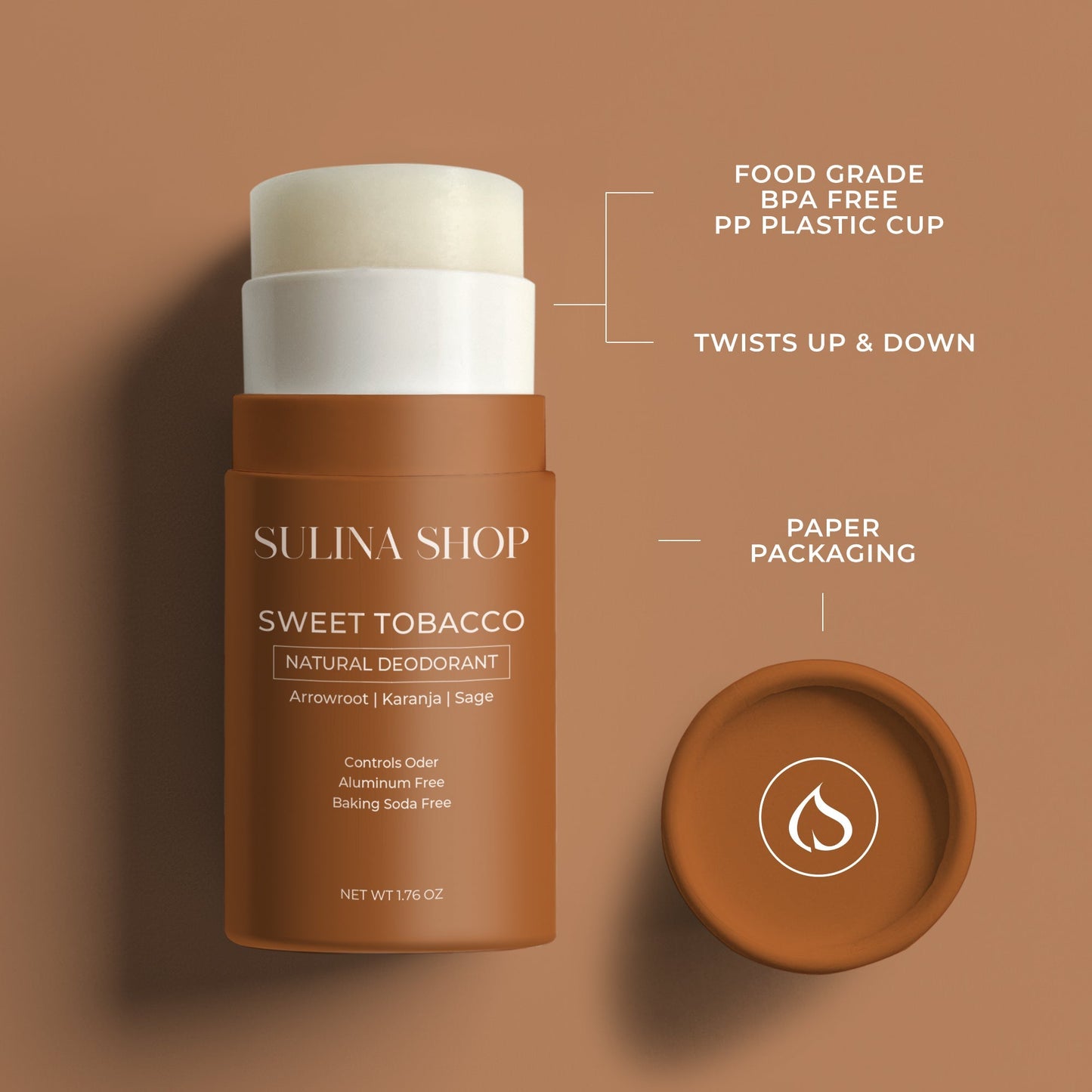 Sweet Tobacco Natural Deodorant