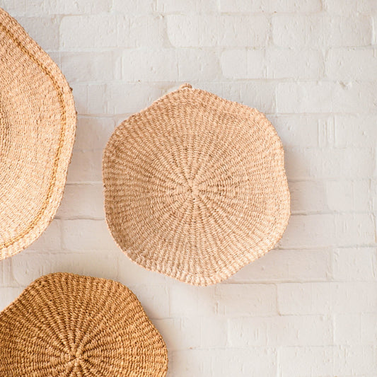 Scallop Wall Baskets, Medium