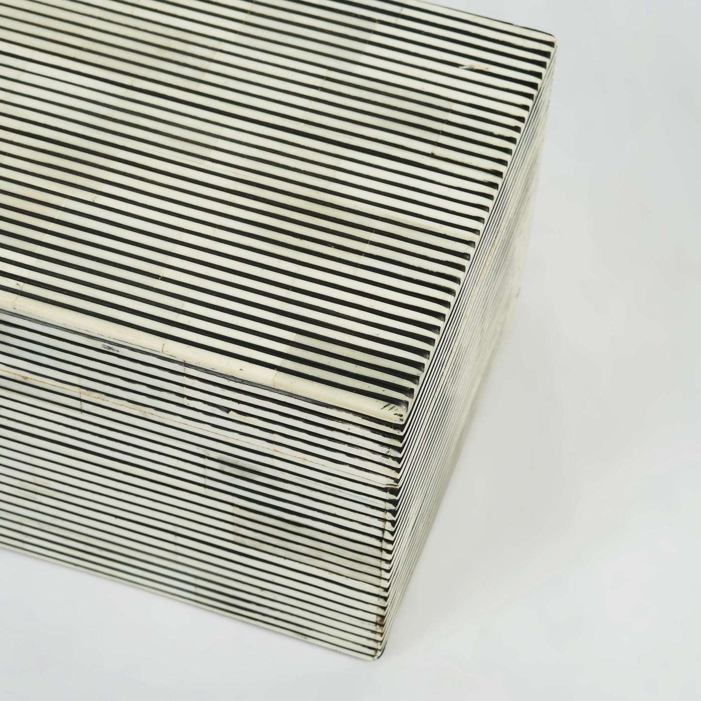 Pinstripe Bone Inlay Box Natural Finish