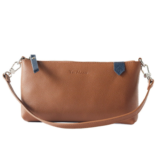 Elia Convertible Leather Bag – Clutch, Shoulder & Crossbody