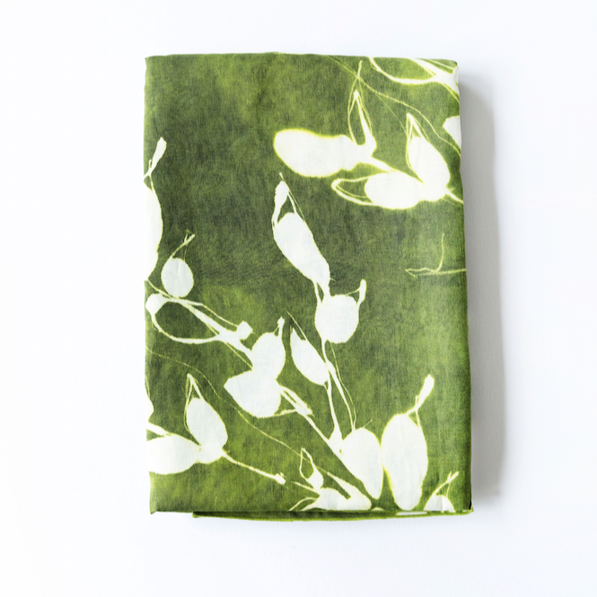 Porto Print in Olive Tablecloth