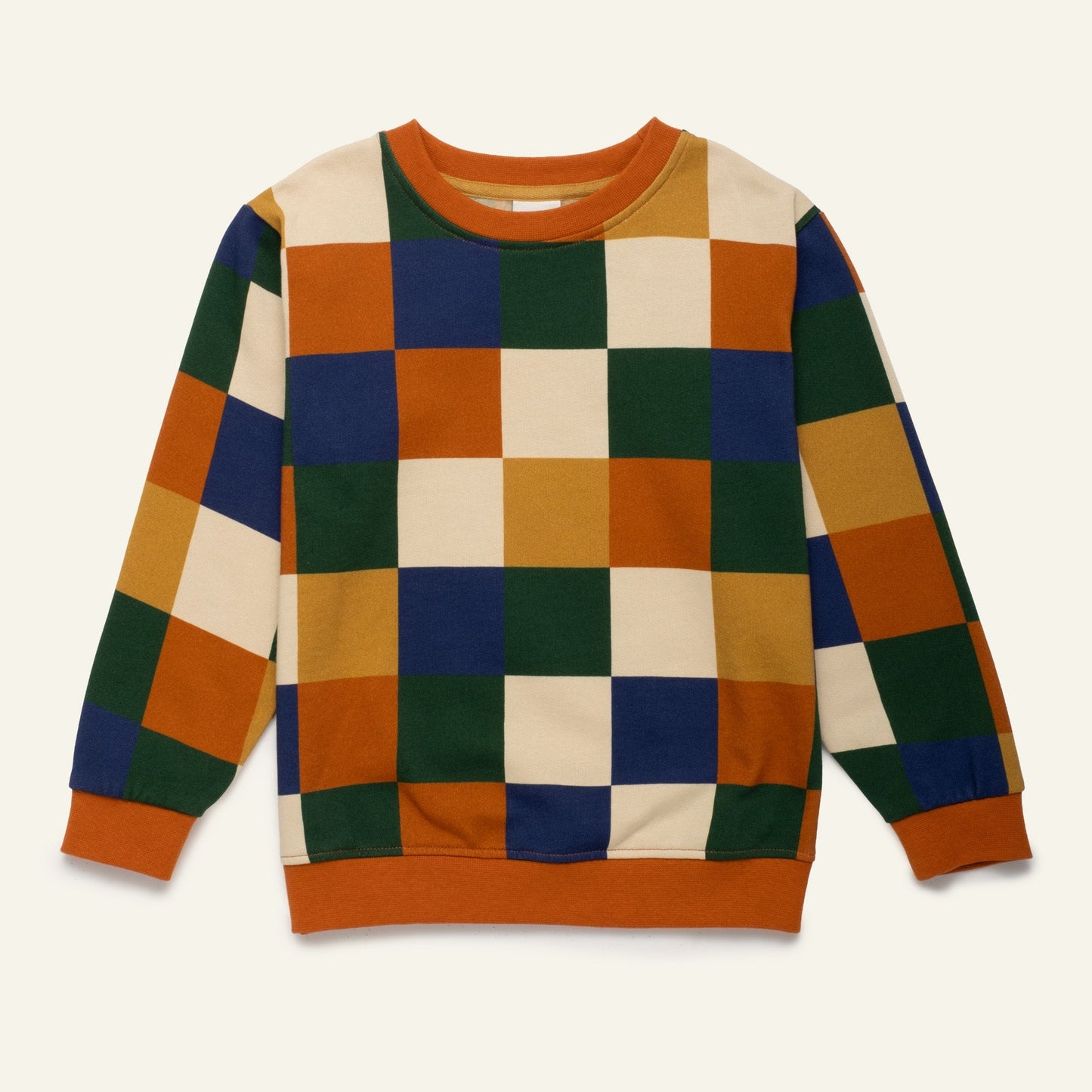 Fall Checkered Sweatshirt