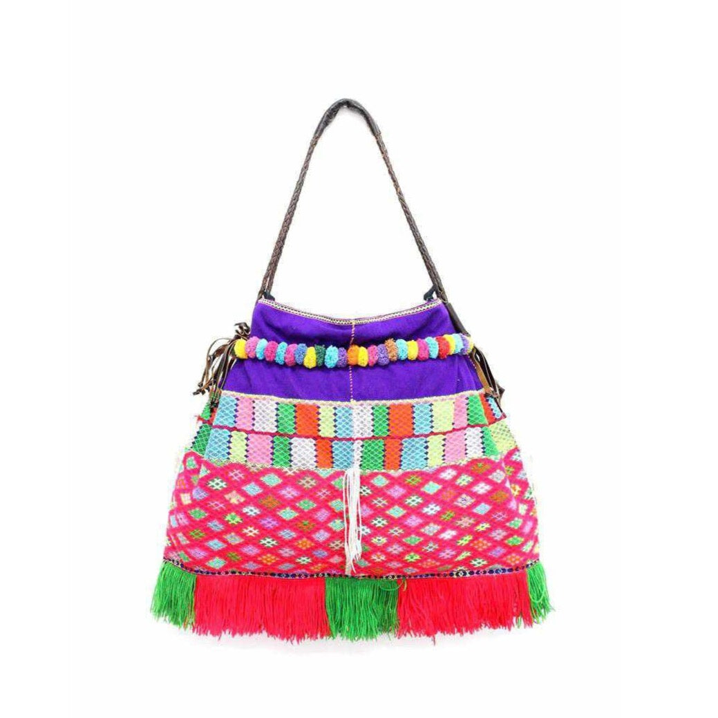 Karen Hilltribe Embroidered Tote | Shoulder Handbag - Thailand