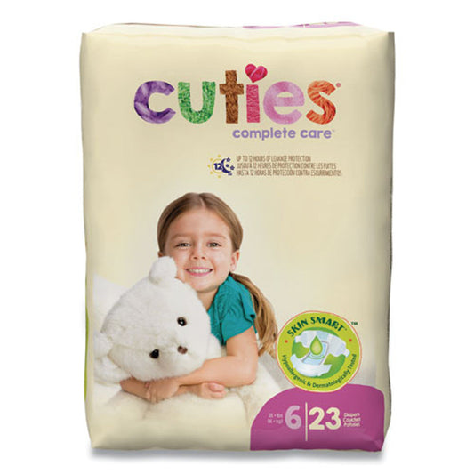 Cuties Premium Jumbo Diapers, Size 6, 35 Lbs And Up