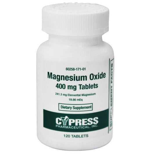Cypress Magnesium Oxide 400 Mg Tablets