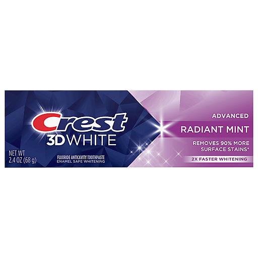 Crest Toothpaste, Radiant Mint, Advanced 2.4 Oz