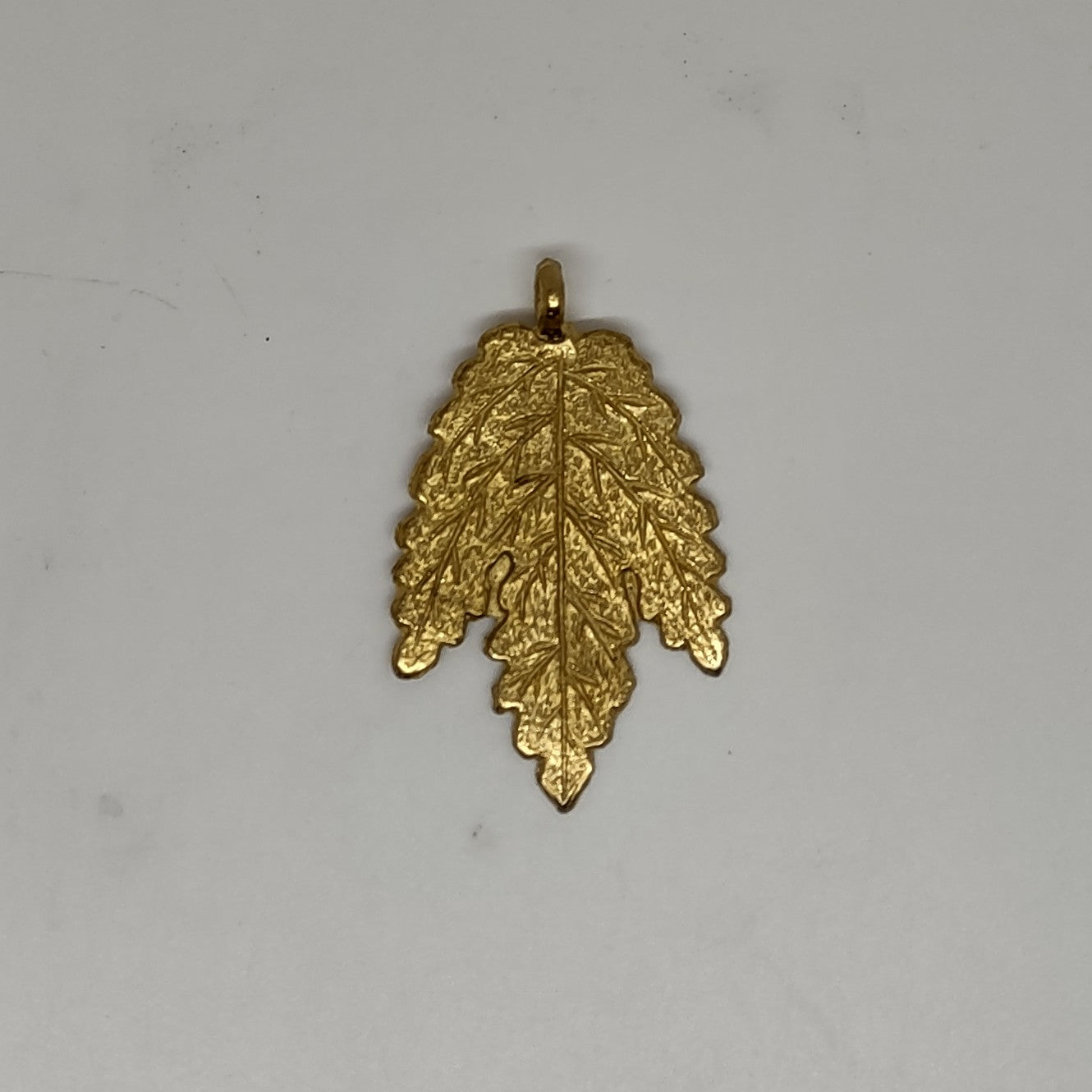 Brass Leaf Pendant