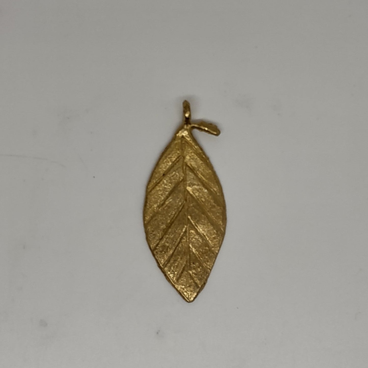 Brass Leaf Pendant