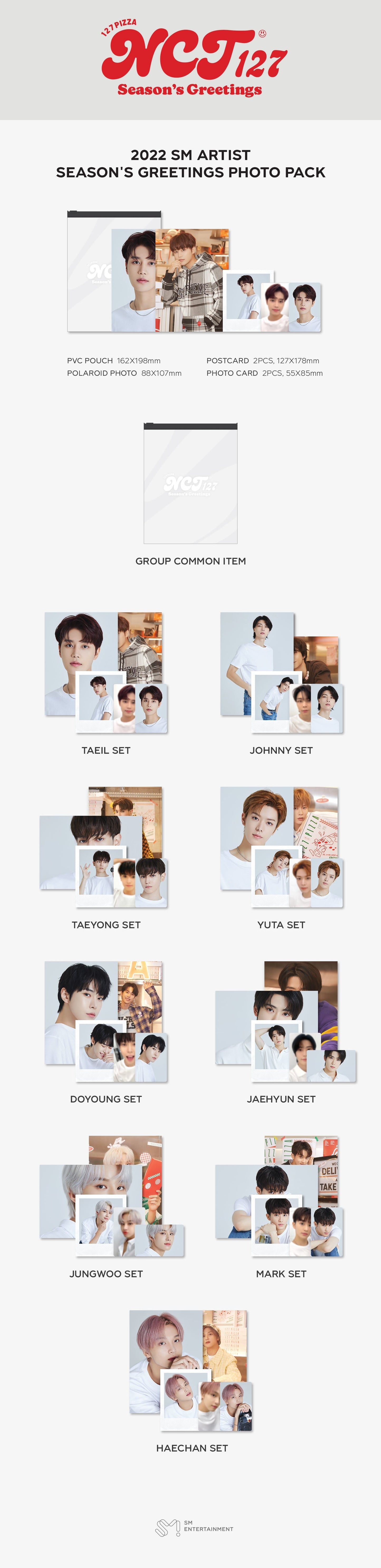 2022 Sm Artist Season's Greetings Photo Pack