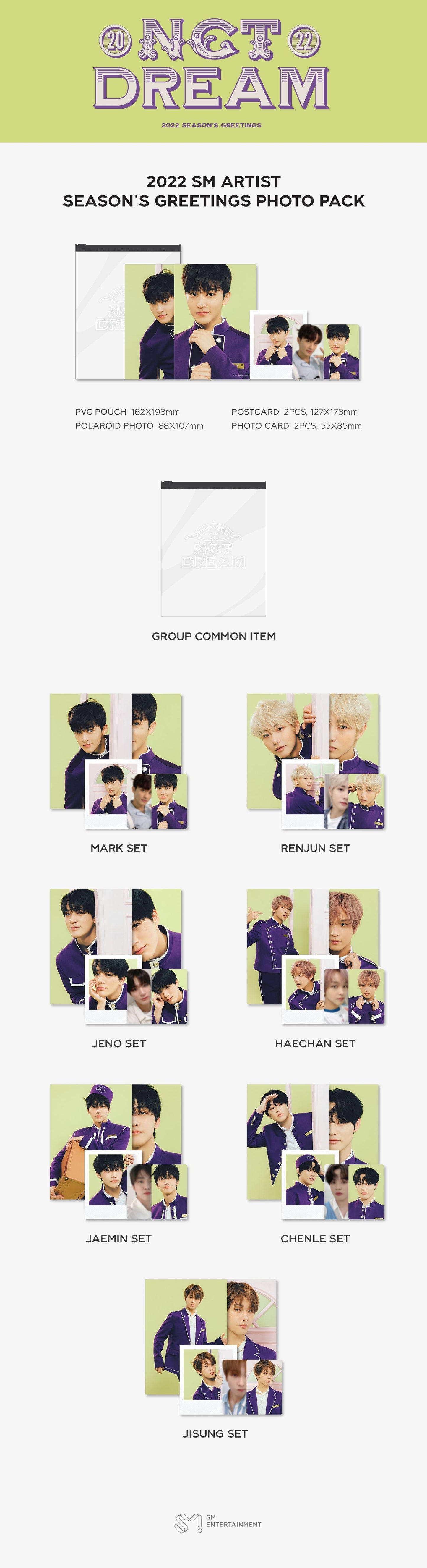 2022 Sm Artist Season's Greetings Photo Pack