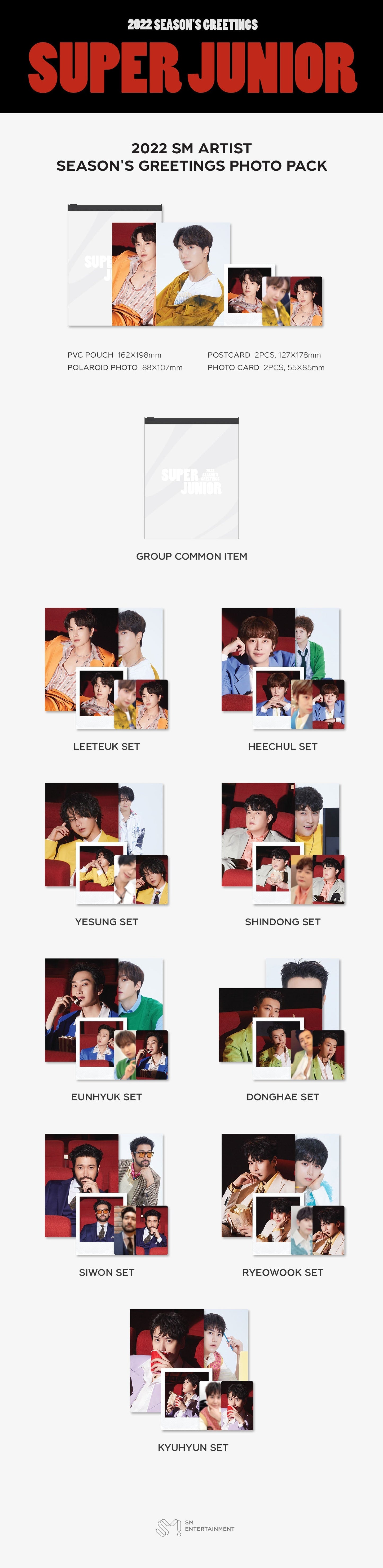 2022 Sm Artist Season's Greetings Photo Pack