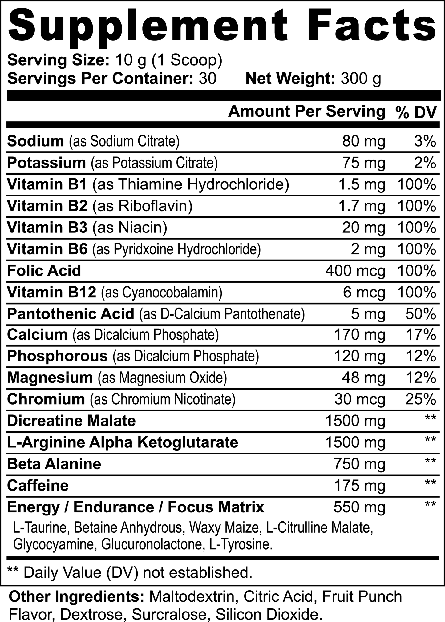Goiteia Nitric Shock Pre-Workout Powder (Fruit Punch) 10.6 Oz (300g) - Osadia Concept Store