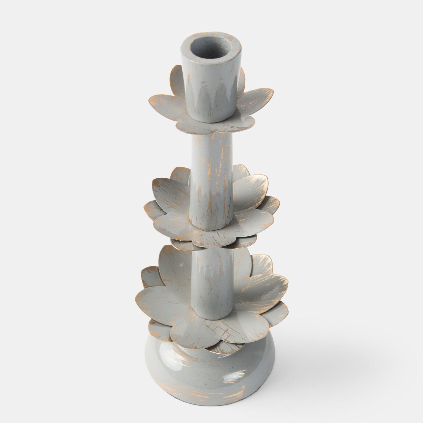 Lotus Bloom Tapered Candleholders