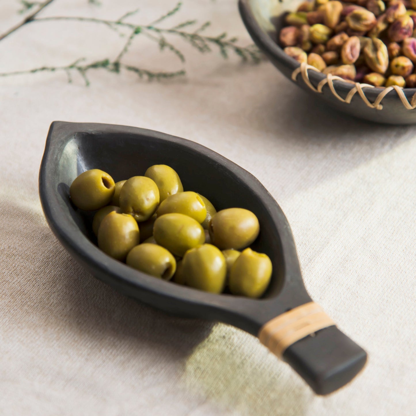 Longpi Black Clay Nut Bowl