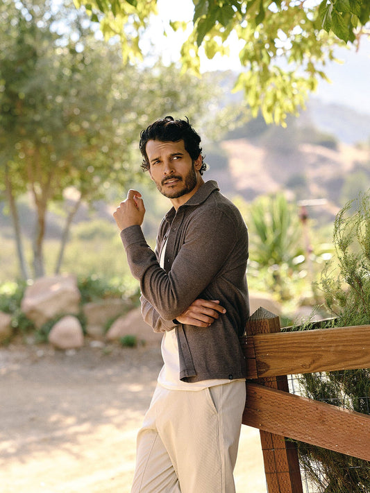 Carter Brushed Jacquard Button-Down Shirt