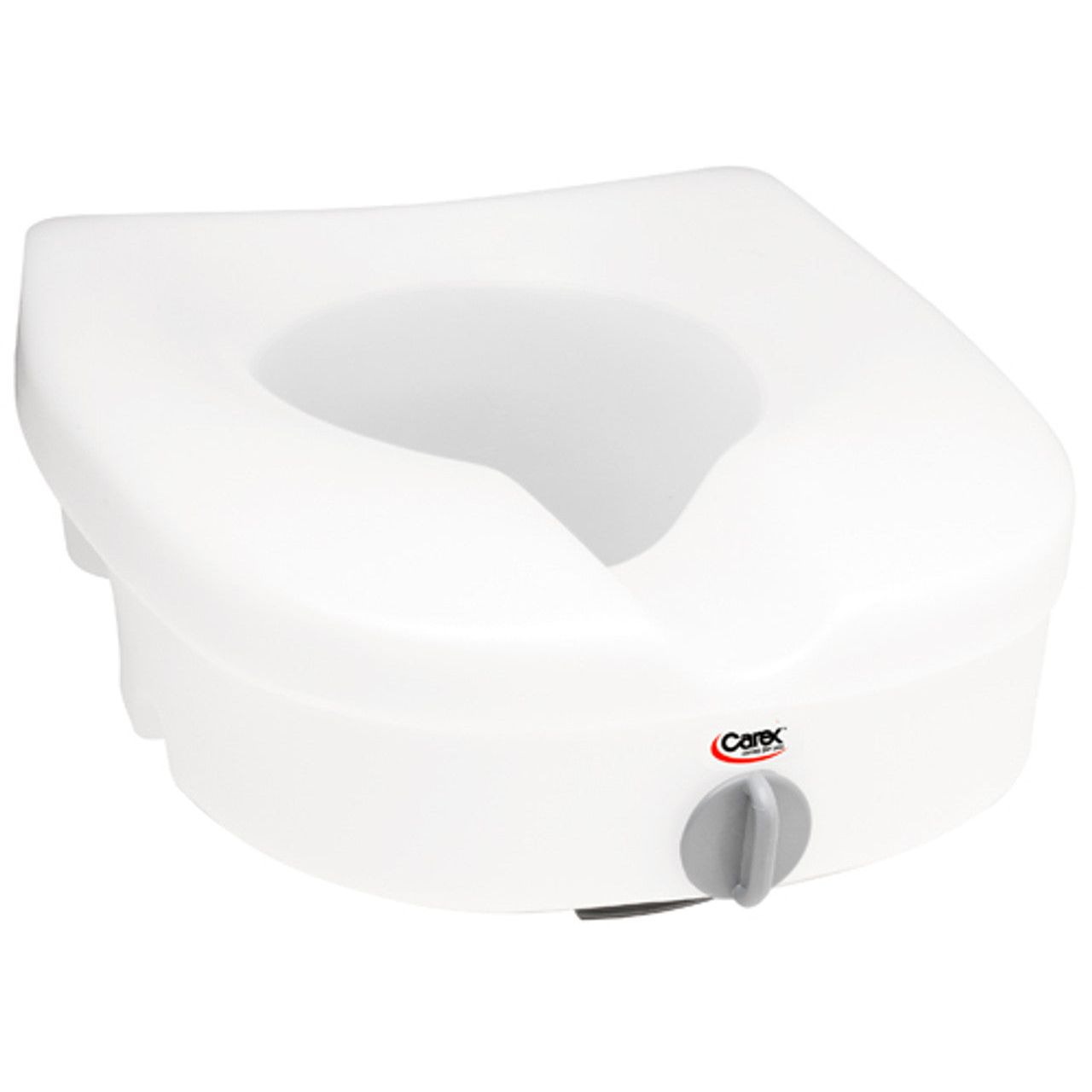 Carex E-Z Lock Raised Toilet Seat Without Handles