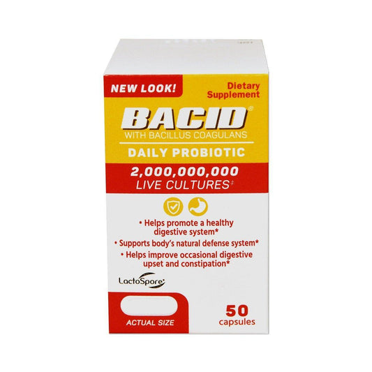Bacid Daily Probiotic Dietary Supplement For Digestive Health