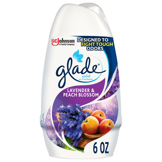 Glade Air Freshener, Lavender & Peach Blossom, Solid 6 Oz
