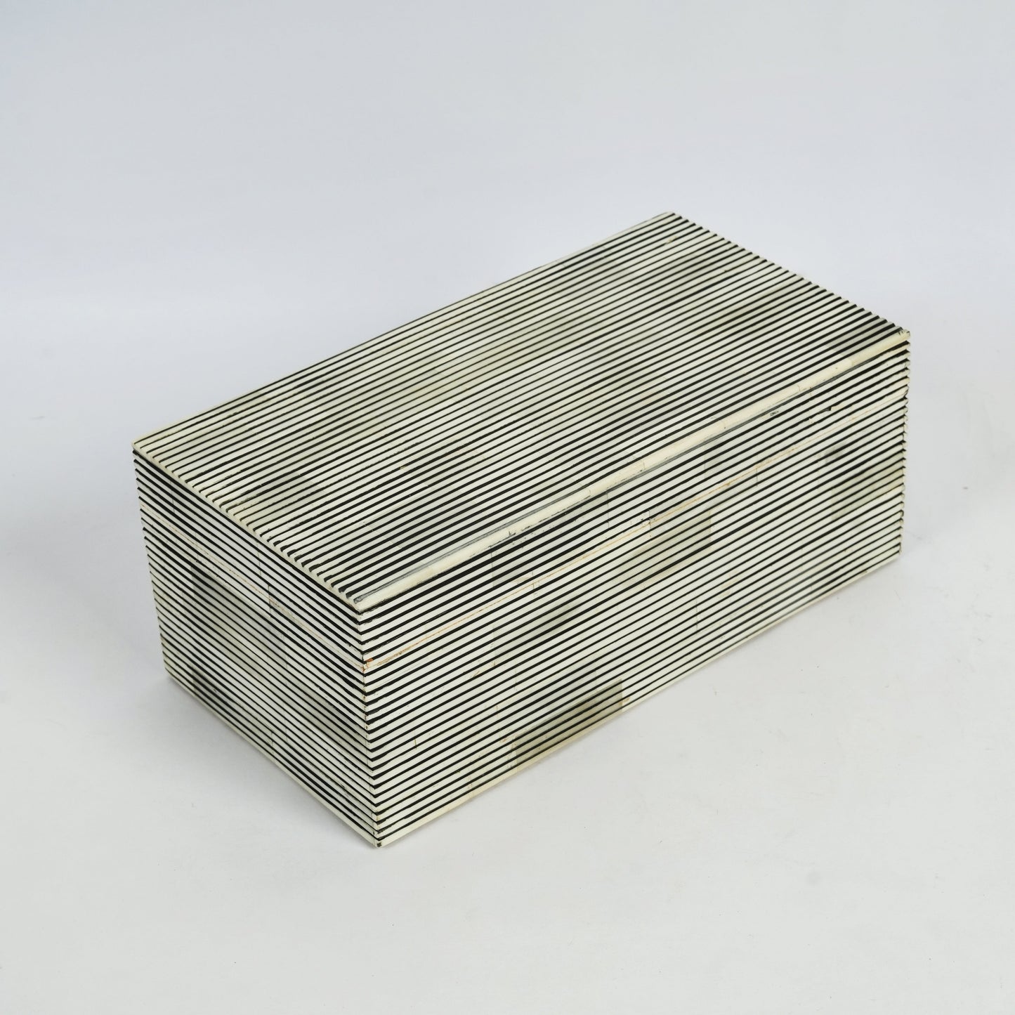 Pinstripe Bone Inlay Box Natural Finish