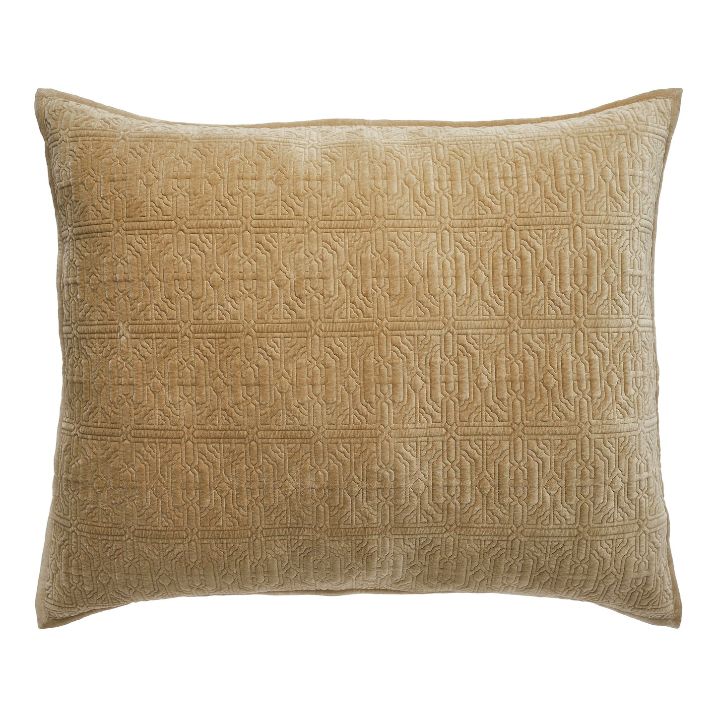 Duke Geometric Cotton Velvet Quilt Sham