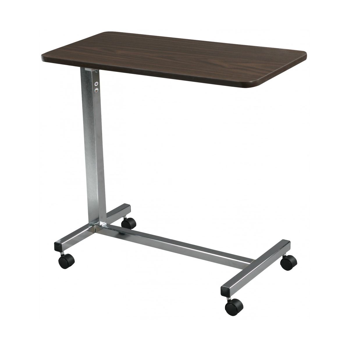Drive Medical Non Tilt Top Overbed Table, Chrome