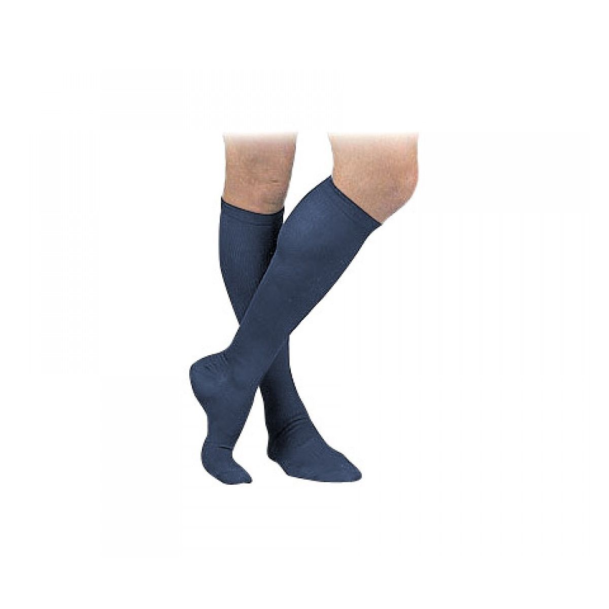 Activa Therapeutic Mens Ribbed Dress Socks 15 20 mmHg Navy