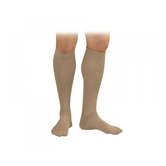 Activa Mens Ribbed Dress Socks 20 30 mmHg Tan
