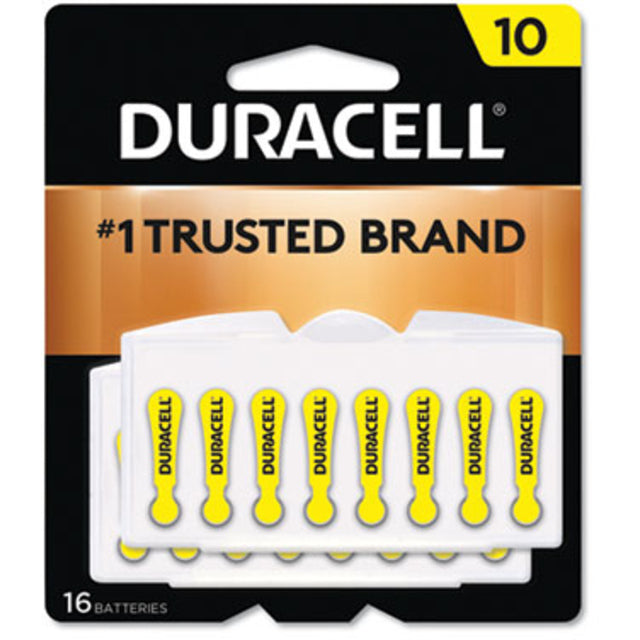 Duracell Hearing Aid Battery #10 16/Pack DA10B16