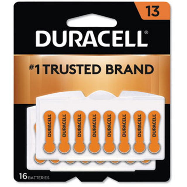 Duracell Size 13 Hearing Aid Batteries - 16 Pack - Easy-Fit Tab