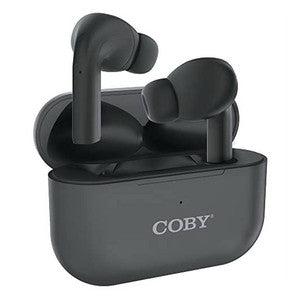 Coby True Wireless Earpods With Charging Case, Black