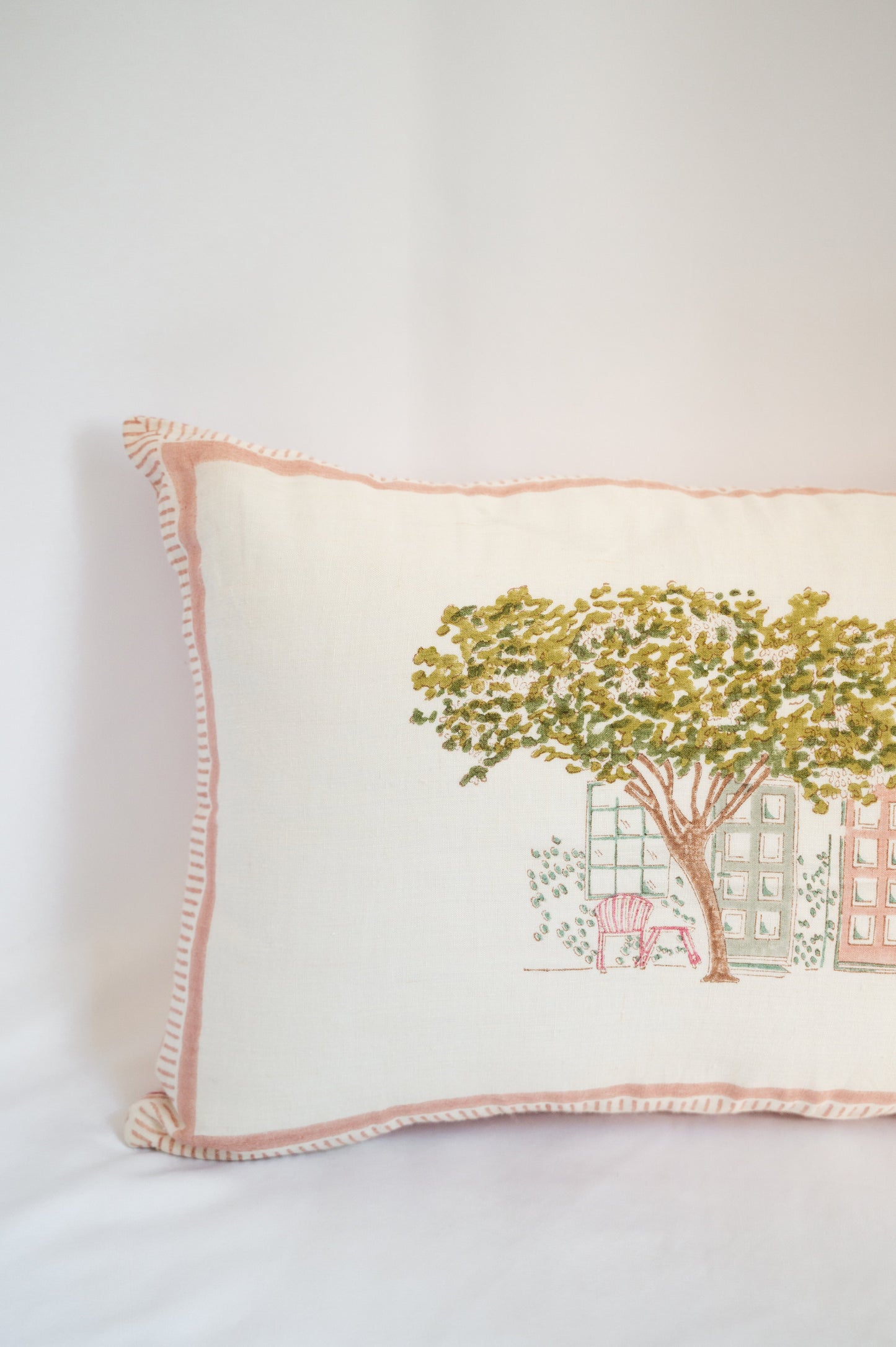 The Quite Corner -  Hand Block Printed Cushion Cover