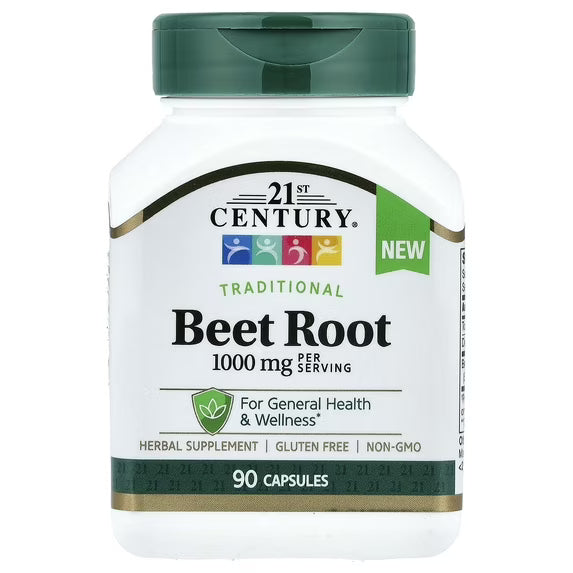 21st Century Beet Root 90 Capsules (500 Mg Per Capsule)