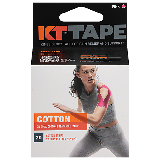 KT Tape Kinesiology Therapeutic Body Tape-Roll Of 20 Strips Pink