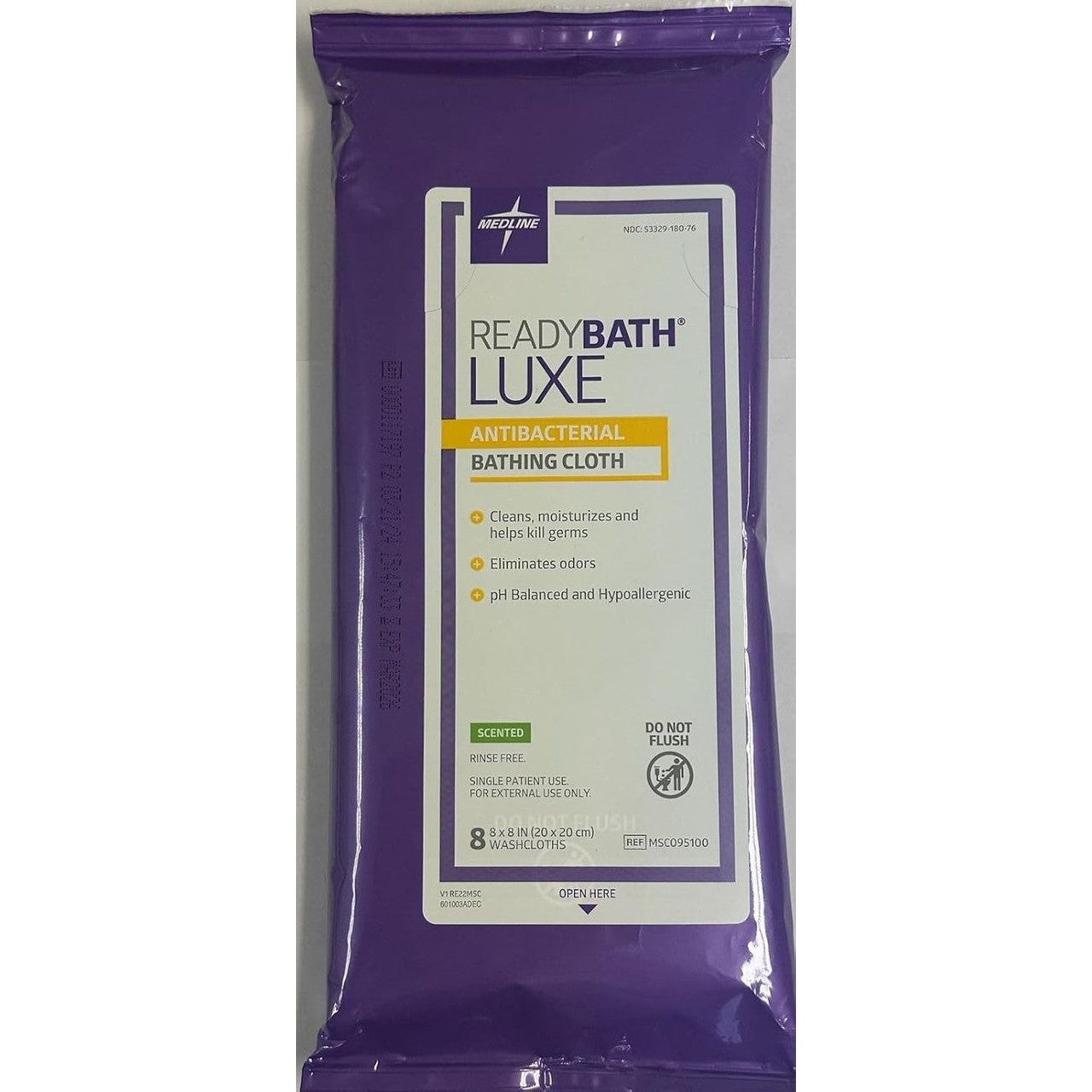 Medline Total Body Cleansing Washcloths - 8ct - 24pk