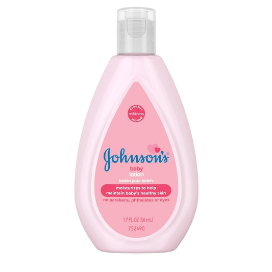 Johnson's Baby Moisturizing Pink Lotion With Coconut Oil, 1.7 Oz